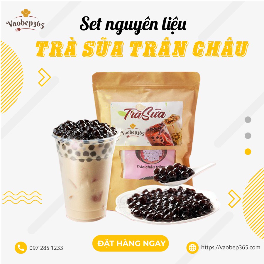 Set nguyên liệu trà sữa 10 hương vị tự chọn (25-30 ly)