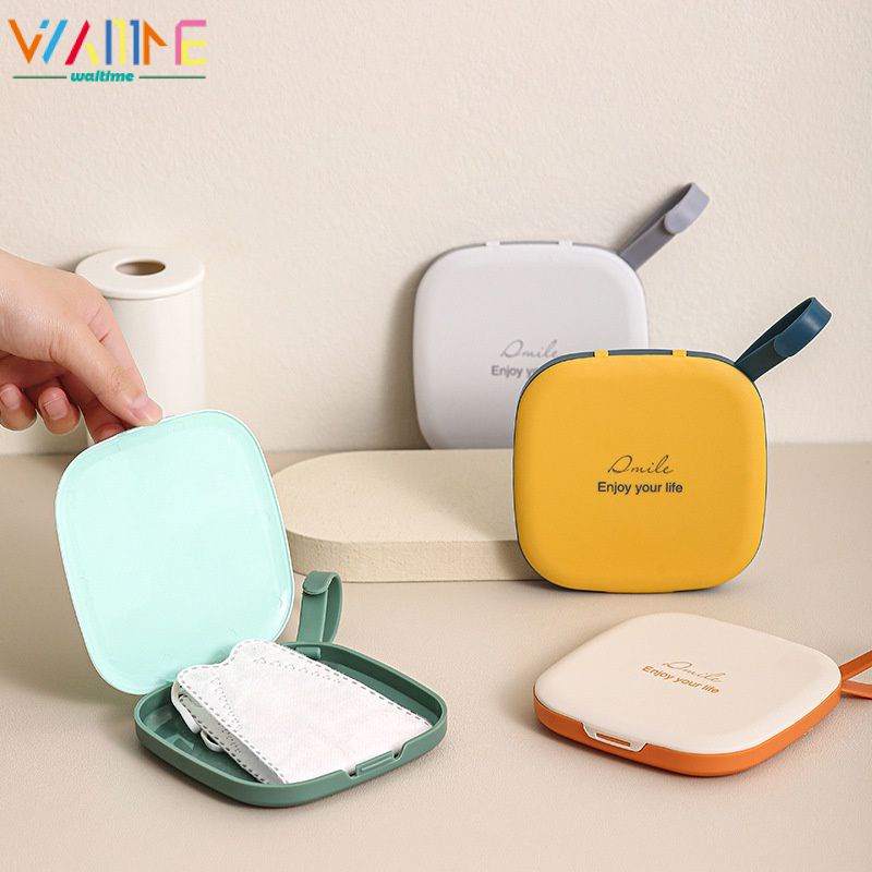 Mới Hộp Đựng Khẩu Trang Hình Vuông Bằng Nhựa Chống Bụi Sáng Tạo Nhỏ Gọn