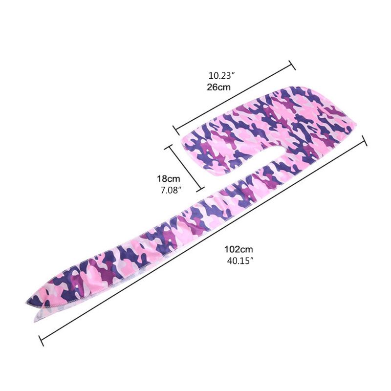 Khăn Turban Trùm Đầu Bằng Lụa Màu Sắc Tương Phản Họa Tiết Rằn Ri Phong Cách Cướp Biển Cho Nam Và Nữ