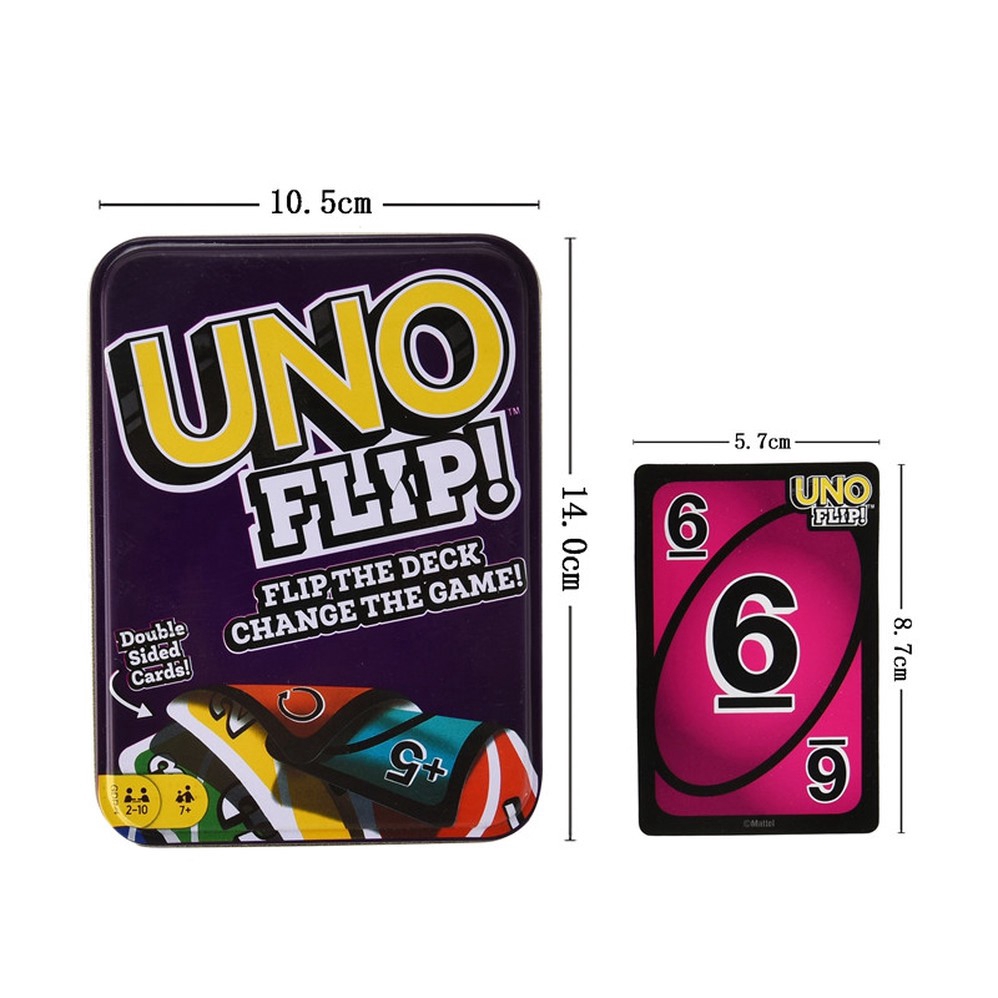 UNO Wild / UNO Flip / DOS Iron Box Game Classic