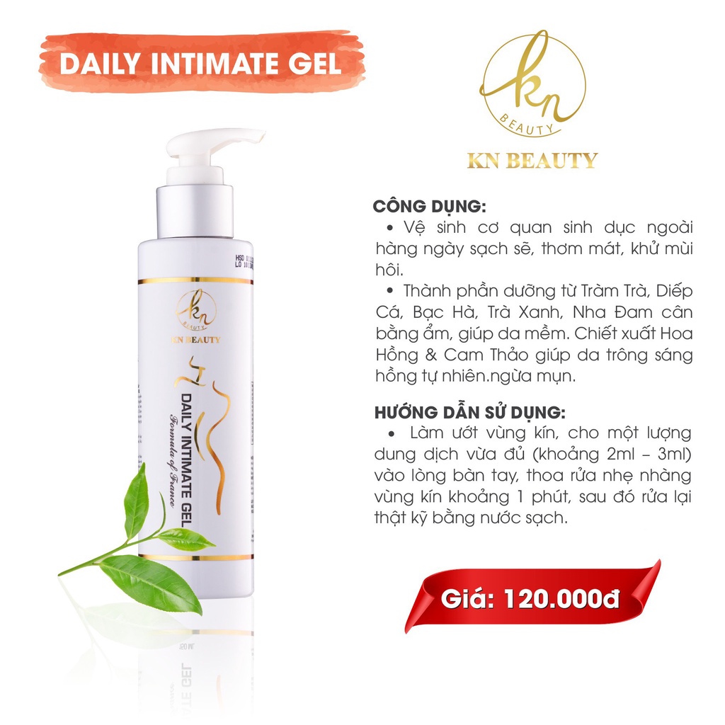 Dung dịch vệ sinh phụ nữ KN Beauty - DAILY INTIMATE GEL 150ML