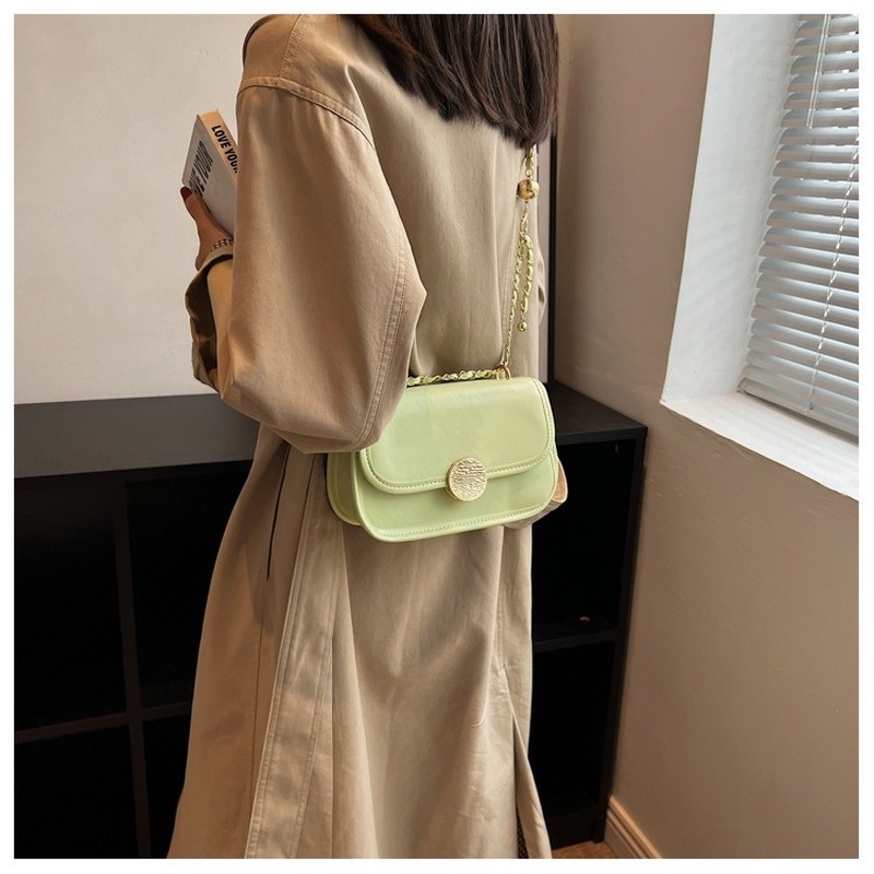 Túi Đeo Chéo Quai Xích Dáng Vuông Nhỏ Thiết Kế Đơn Giản Mới 2022 NB00393