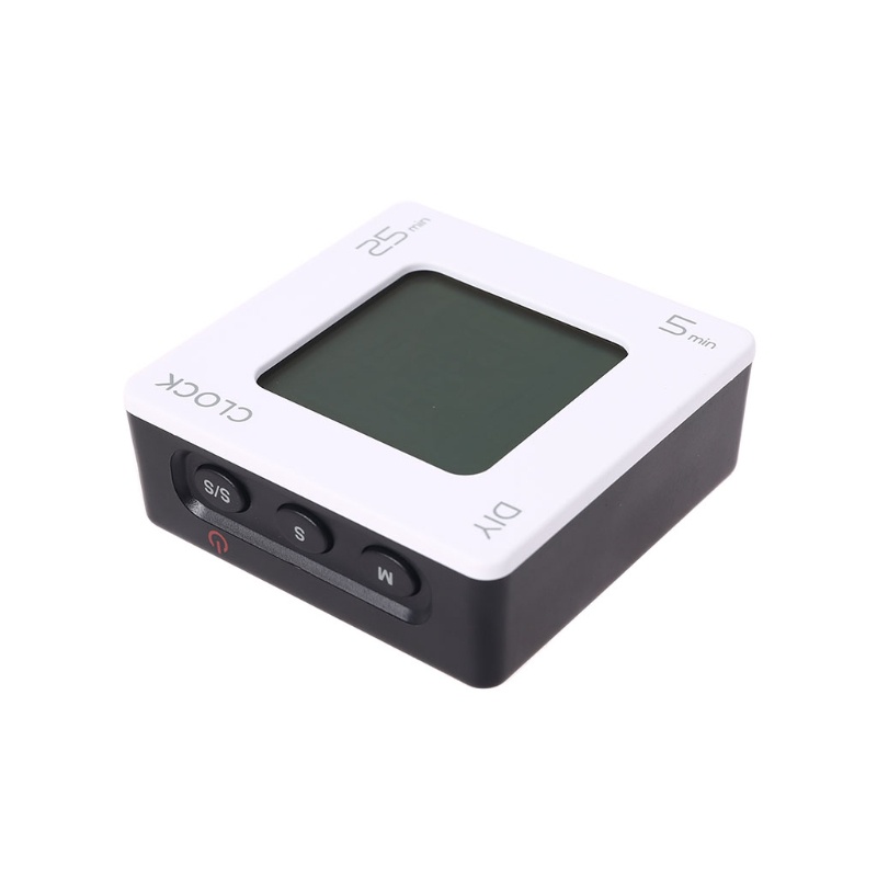 Đồng Hồ Báo Thức Hình Vuông Đa Năng Có Đèn Nền Tiện Dụng DIY