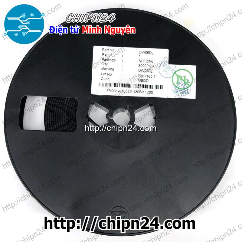 [2 CON] IC DW06 SOT23-6 (SMD Dán) (DW06D)