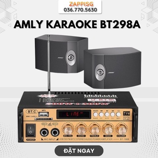 Amly Bluetooth Karaoke Mini - Amply Karaoke Công Suất Lớn, Amly Mini Karaoke Kentiger HY 803, BT298A Cực đỉnh Âm Thanh