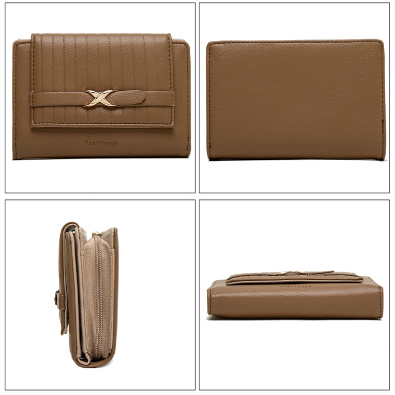 Ví Da Pu Đựng Tiền Xu Thời Trang Cho Nữ Giá Đỡ