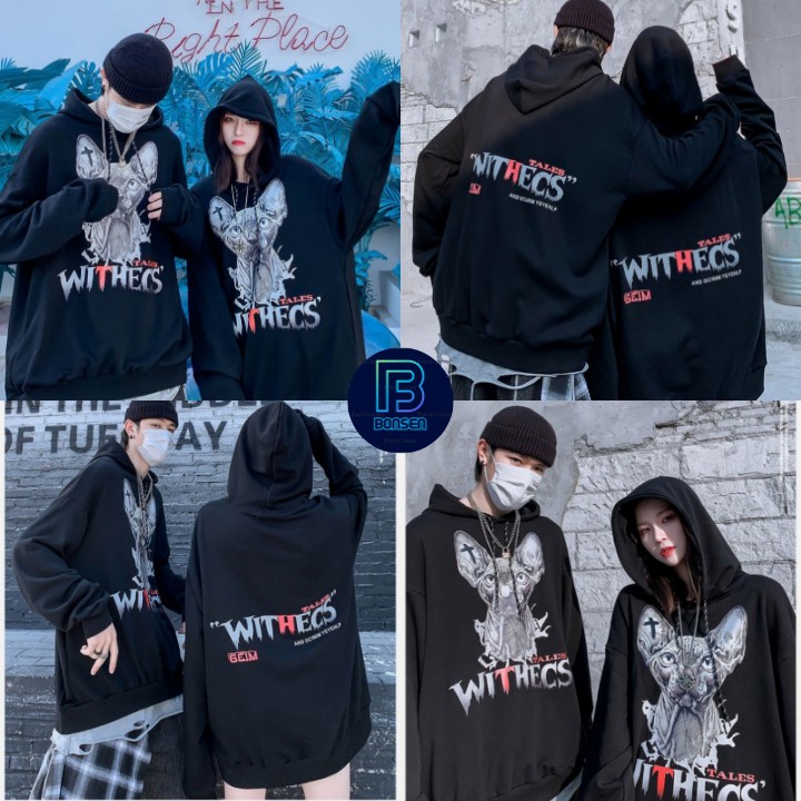 ⚡ SẢN PHẨM HOT ⚡KHUYẾN MÃI CHỈ HÔM NAY, ÁO KHOÁC NỈ IN PHÙ THỦY WITHECS - BONSEN STORE AK 01 | BigBuy360 - bigbuy360.vn