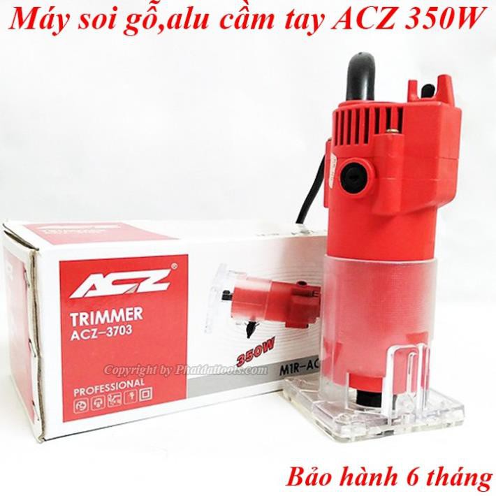 Máy Soi Gỗ,Alu ACZ 3703 Công Suất 350W-Hàng Chính Hãng-Tặng Kèm Mũi Soi Gấp Mép Alu