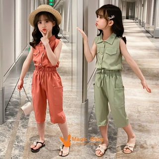 Set Quần Dài Và Áo Sát Nách Thời Trang Cho Bé Gái