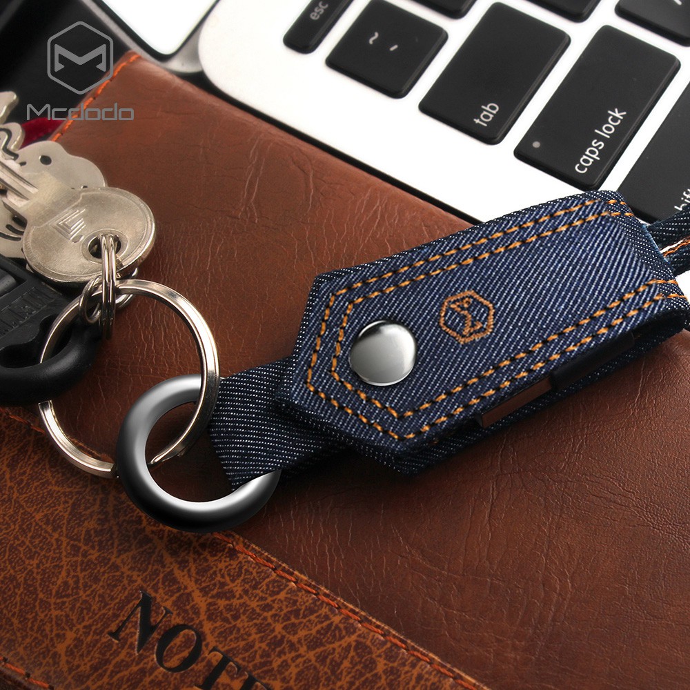 Cáp Sạc Nhanh Mcdodo Micro USB Dạng Móc Khóa Vải Denim 15cm