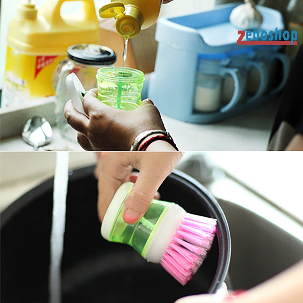 1 Bàn Chải Cọ Rửa Nồi Chảo Bát Đĩa Nhà Bếp