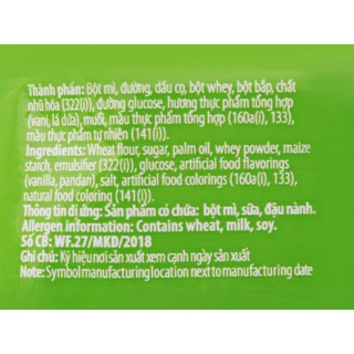 Bánh quế Cosy vị kem lá dứa 132G