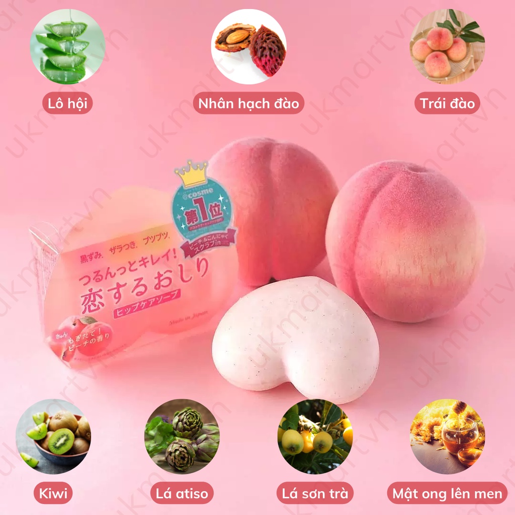 Xà Phòng Giảm Thâm Mông Và Làm Sạch Cơ Thể Pelican Hip Care Soap 80g