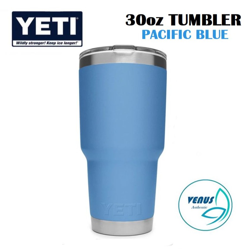 Ly giữ nhiệt YETI 30oz Pacific Blue +Nắp Magslider (900 ml) - Stainless Steel / Thép không gỉ cao cấp - Bill Mĩ