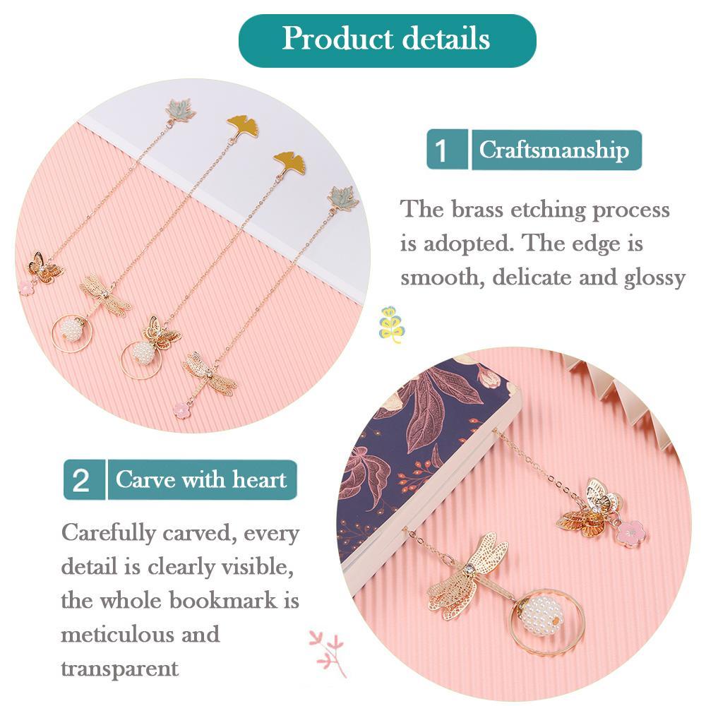 CHOOKEY Bookmark Hình Chuồn Chuồn Và Bướm
