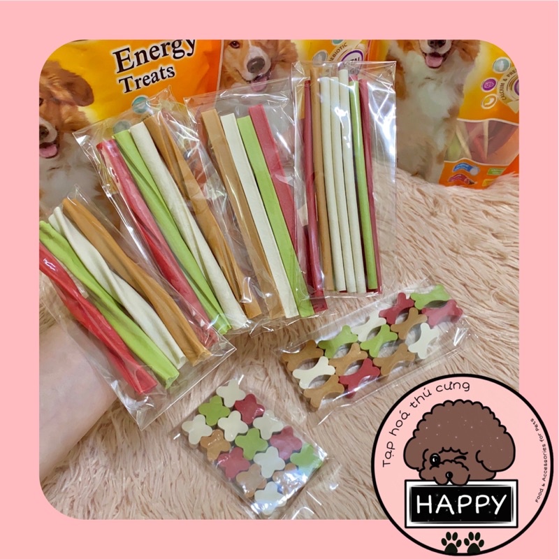 [Mix vị 50gr] Thanh gặm xương thưởng ăn vặt cho chó Goodies - Tạp Hoá Thú Cưng Happy