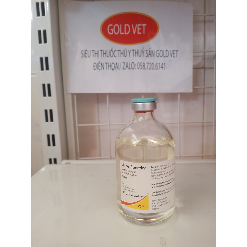 Linco Spectin dung dịch vô trùng thần dược cho gà đá, chó, mèo và các loại vật nuôi khác 100 ml HSD 22/02/2024