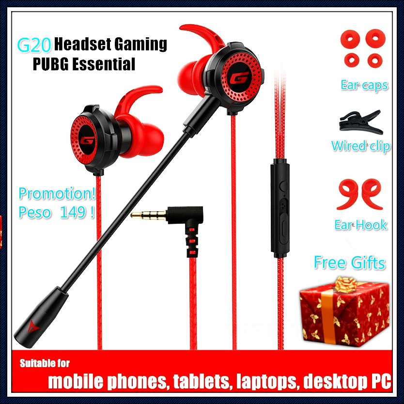 Tai Nghe Chơi Game G20 Jack 3.5mm Có Mic Và Phụ Kiện Tiện Dụng