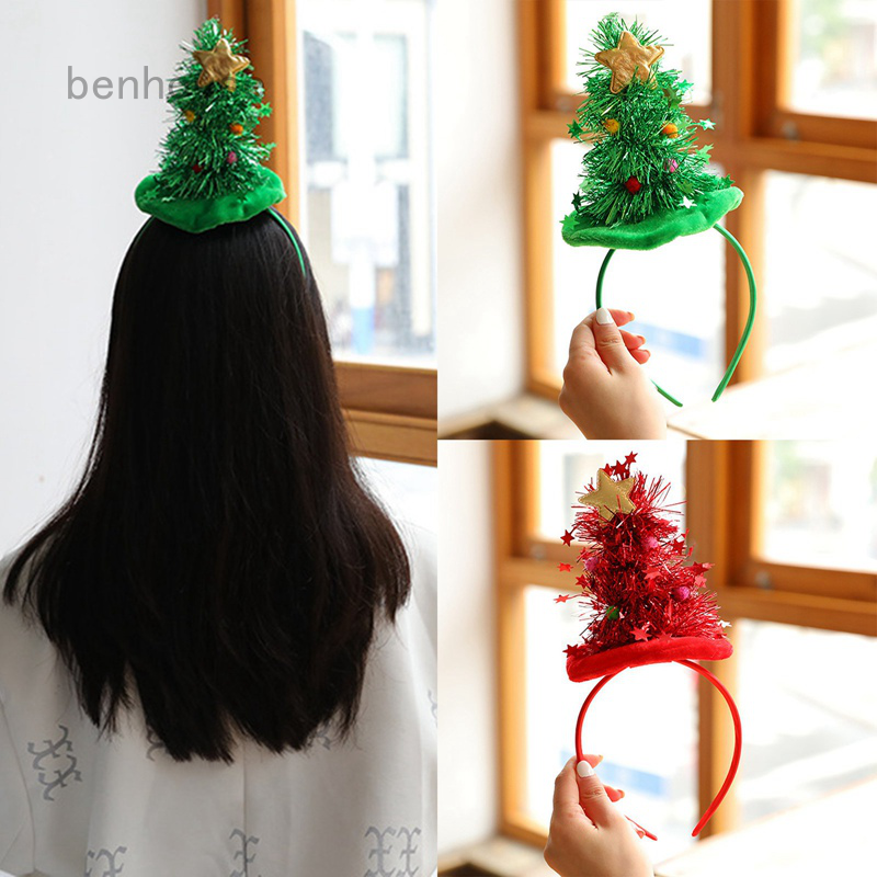 Cài tóc kiểu cây thông Giáng sinh thời trang