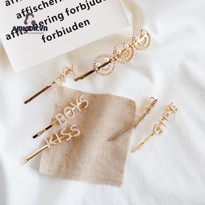 Kẹp Tóc Đính Ngọc Trai