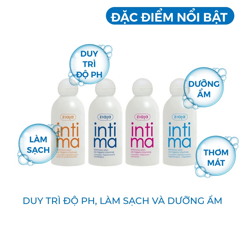 Dung dịch vệ sinh phụ nữ Intima Ziaja 200ml Ba Lan