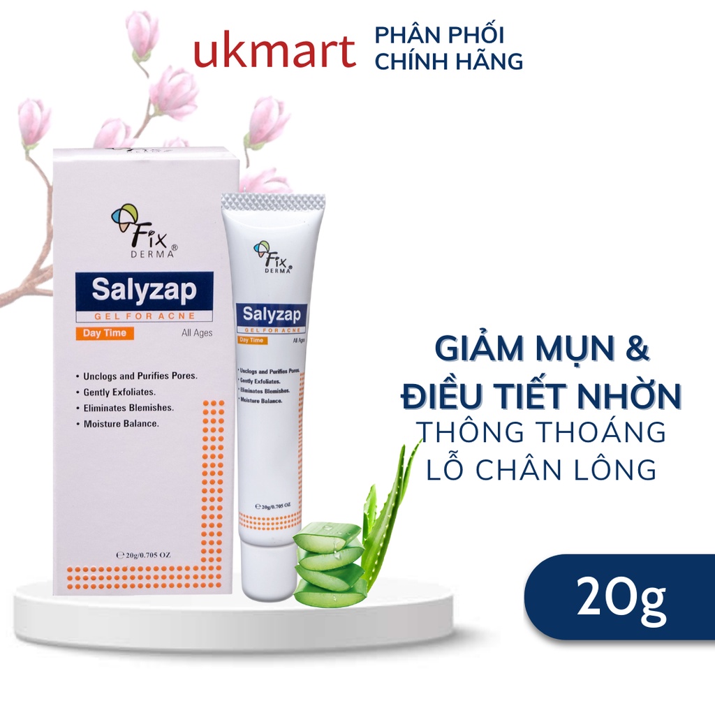 Gel Chấm Mụn FixDerma Salyzap Gel For Acne 20g (Nhập khẩu chính hãng 100%)