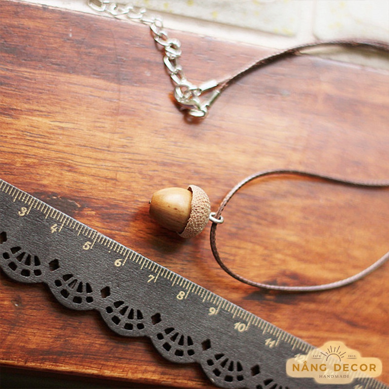 Trang Sức Dây Chuyền Hạt Dẻ Khô Phong Cách Vintage