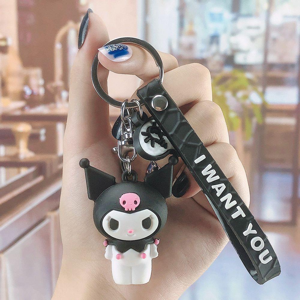 Móc Khóa Silicon Hình Chú Ếch Mắt To Kuromi AUGUSTINA Dễ Thương