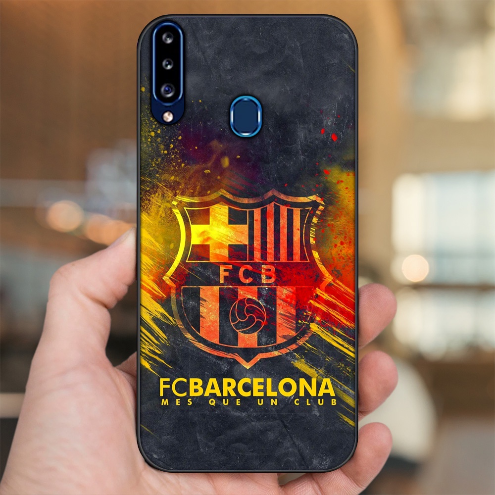 Ốp lưng Samsung A20S viền đen in hình Barcelona Barca
