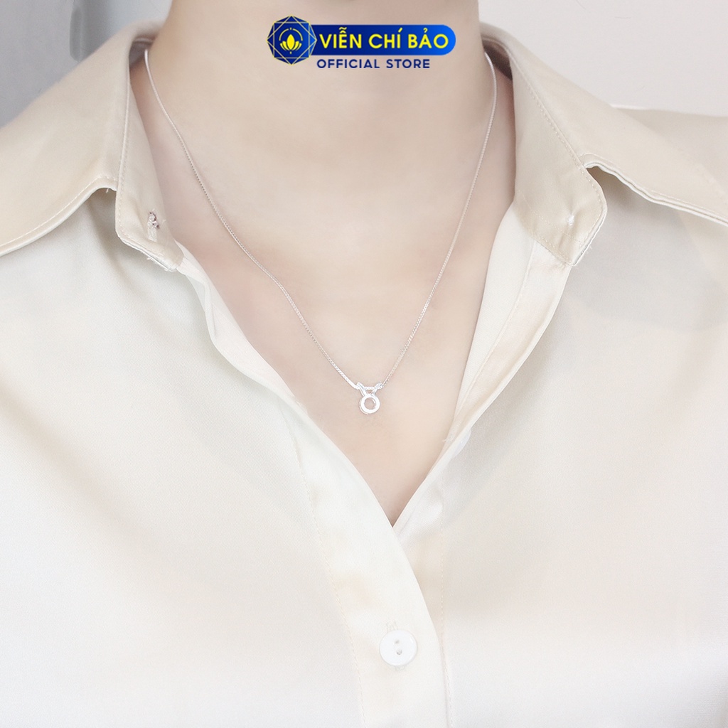 Dây chuyền bạc nữ 12 Cung Hoàng Đạo chất liệu bạc 925 thời trang phụ kiện trang sức nữ Viễn Chí Bảo D400732