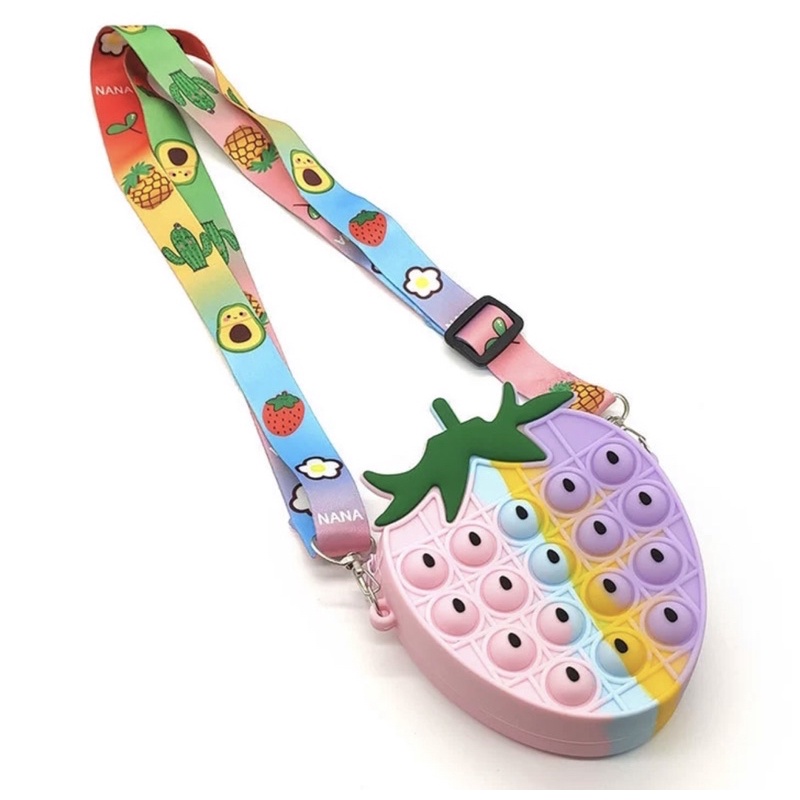 F400 Túi mini túi pop it đeo chéo Hot hit dành cho bé phiên bản mới nhất