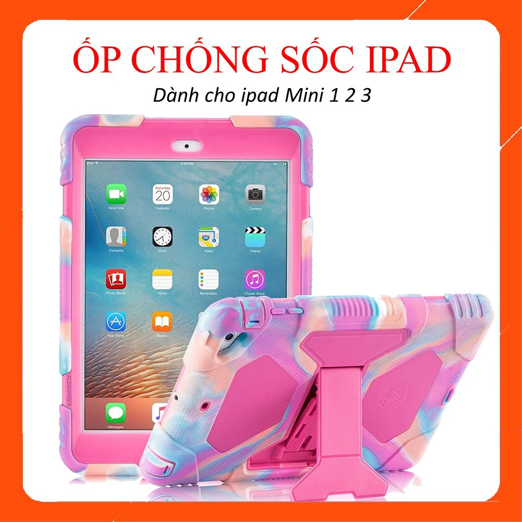 Ốp lưng ipad mini 1,2,3 Silicone Cao Cấp Chông Bám Vân Tay và Mồ Hôi Nhiều Màu Cực Đẹp | BigBuy360 - bigbuy360.vn