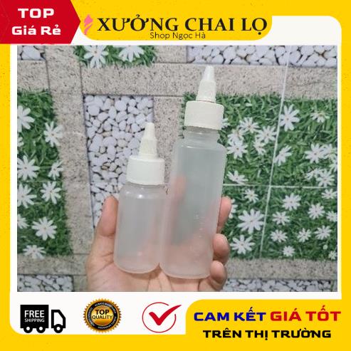 Chai Nhựa ❤ GIÁ RẺ NHẤT ❤ Chai nhựa nhỏ giọt AC 50ml,100ml chiết mực, dung dịch, mỹ phẩm, phụ kiện du lịch