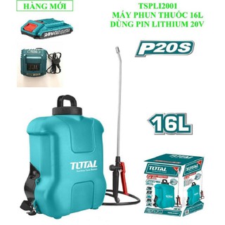 Máy phun thuốc 16l dùng pin lithium 20v total tspli2001- kèm 1pin1 sac