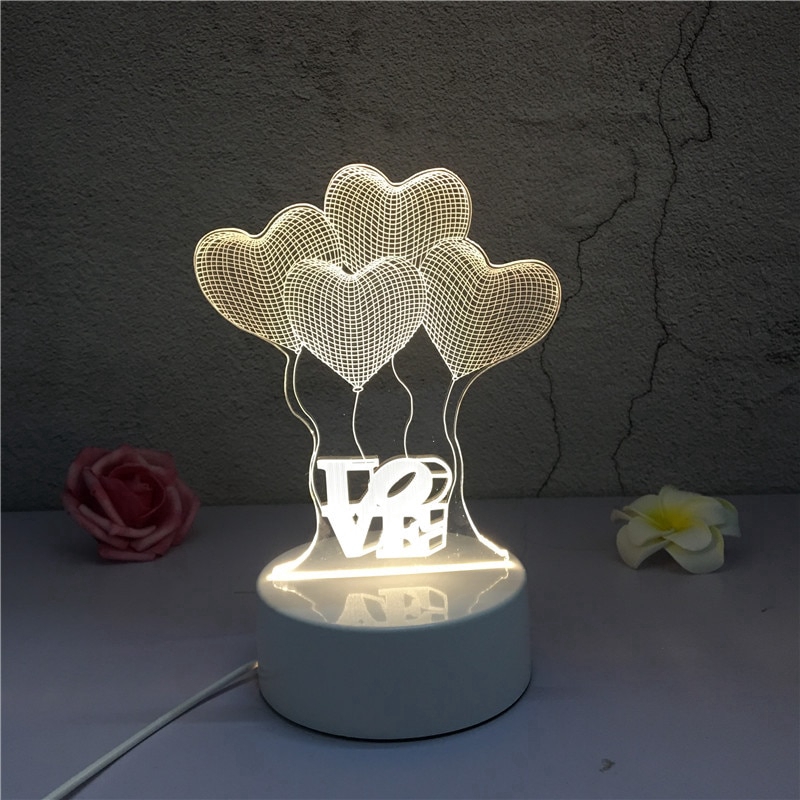 Đèn Ngủ Nhỏ Bằng acrylic Kiểu Bắc Âu Dùng Làm Quà Tặng