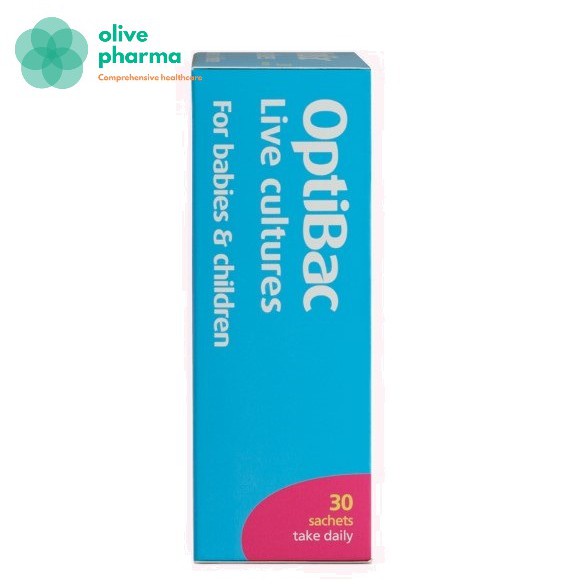 Men Vi Sinh Optibac Hồng Cho Bà Bầu, Trẻ Sơ Sinh hộp 30 gói Chuẩn UK Anh Quốc