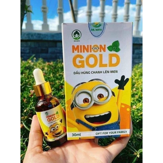 Dầu húng chanh lên men Minion Gold Dr.Maya thể tích 30ml