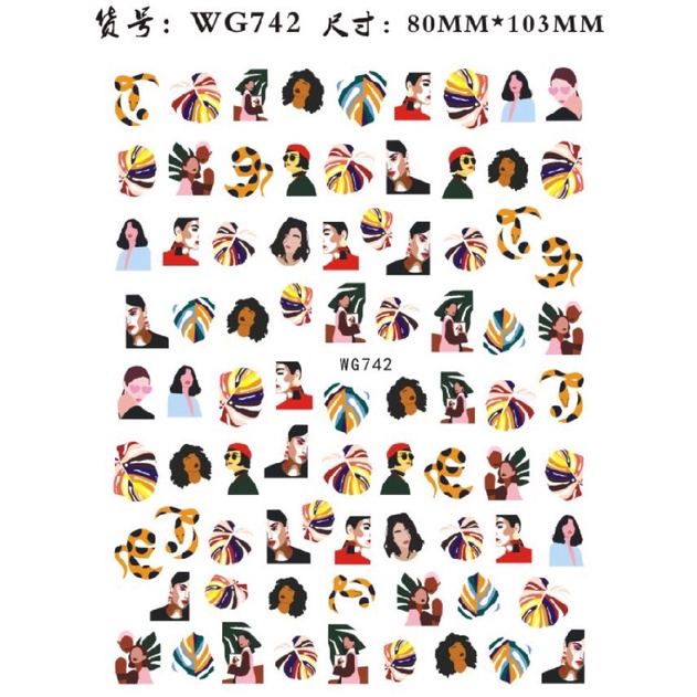 Sticker nail  sticker trang trí móng tay