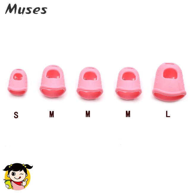 Set 5 nắp Silicone nhiều màu đeo bảo vệ đầu ngón tay tiện dụng chơi đàn ghi ta