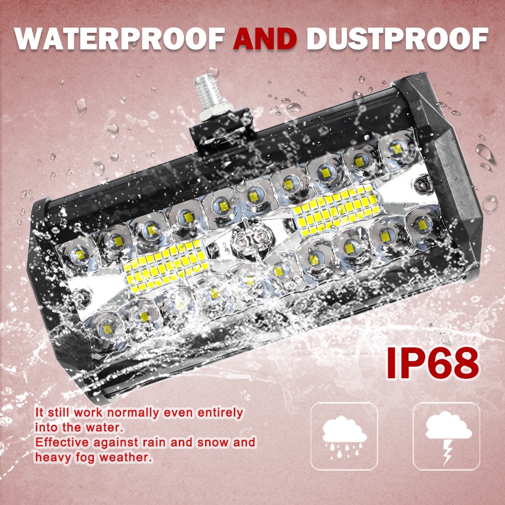 Đèn LED Trợ Sáng 120W 7inch Dành Cho Ô Tô / Xe Tải