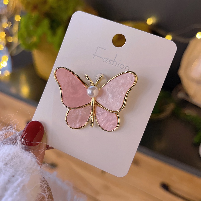 Ghim Cài Áo Hình Bướm Chống Ánh Sáng Thời Trang Cho Nữ