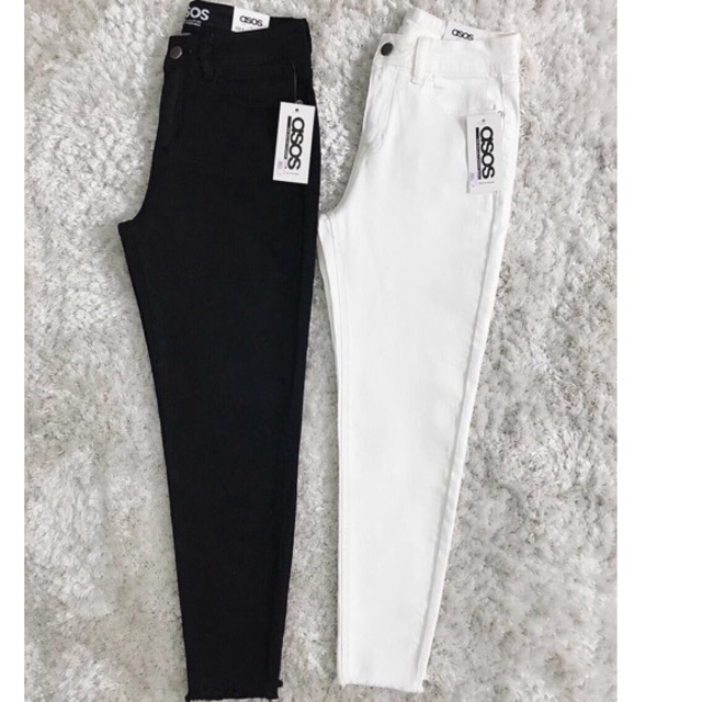 Quần jeans baggy tua lai