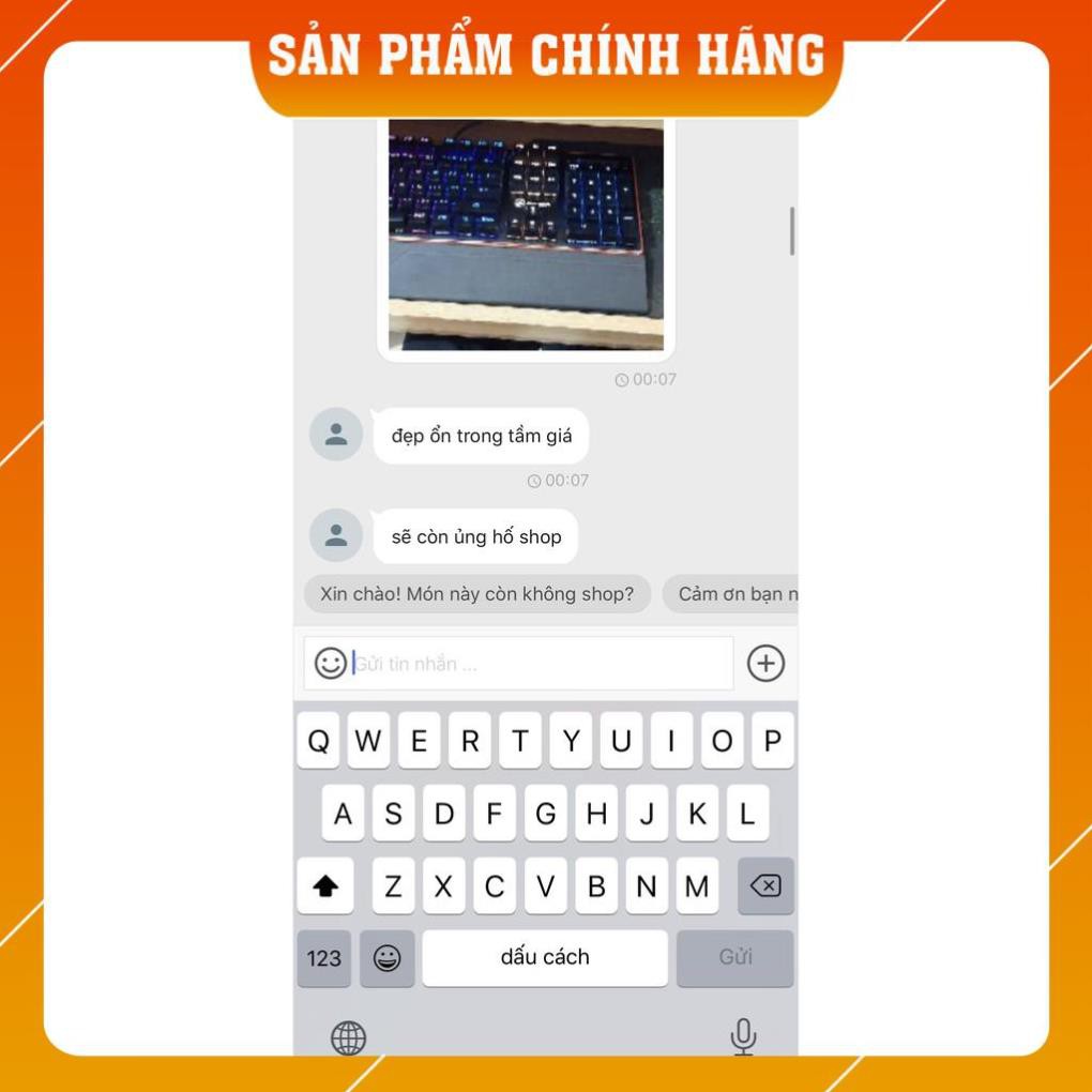 Bàn phím cơ Gaming E-DRA EK300 - Chống nước - Có kê tay - Led 7 màu - BH 24 tháng
