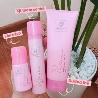 BỘ 3 RSERIES dưỡng lăn xịt thơm body RSERIES