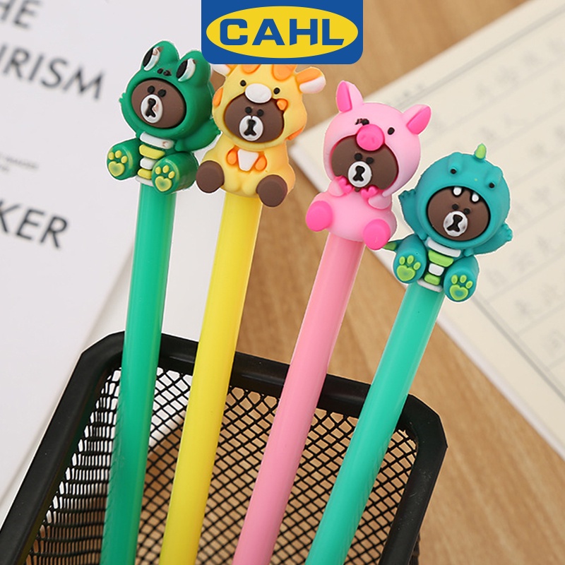 Bút Mực Gel Mini Hình Gấu Hoạt Hình Dễ Thương