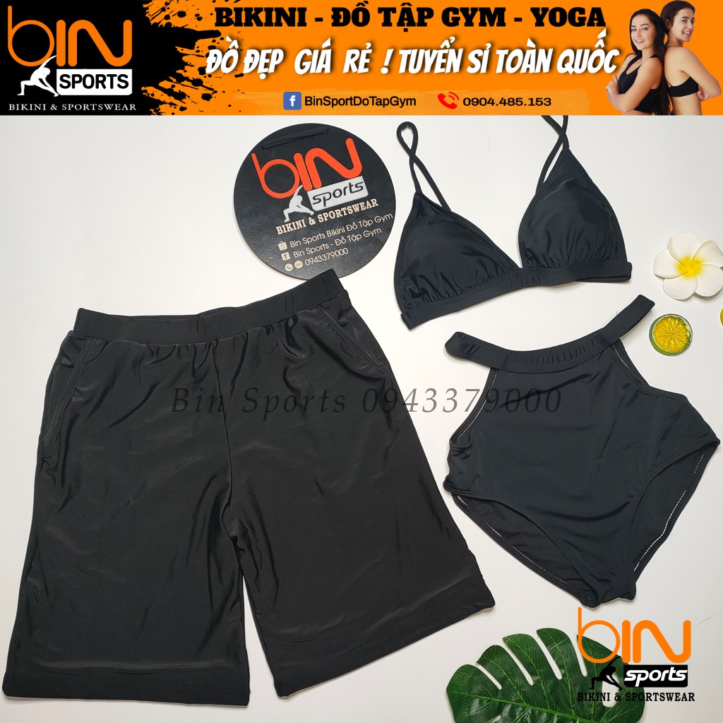 Đồ Bơi Cặp Nam Nữ Mặc Đi Biển Bin Sports CB032