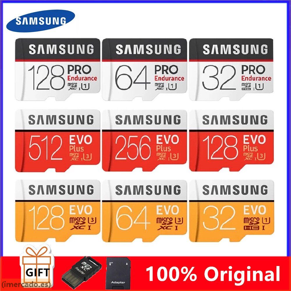 Thẻ nhớ MicroSD Samsung Pro dung lượng 256GB 512GB 128G 16GB 32GB SDHC SDXC 8GB 4GB 2GB 256MB 512MB tiện dụng