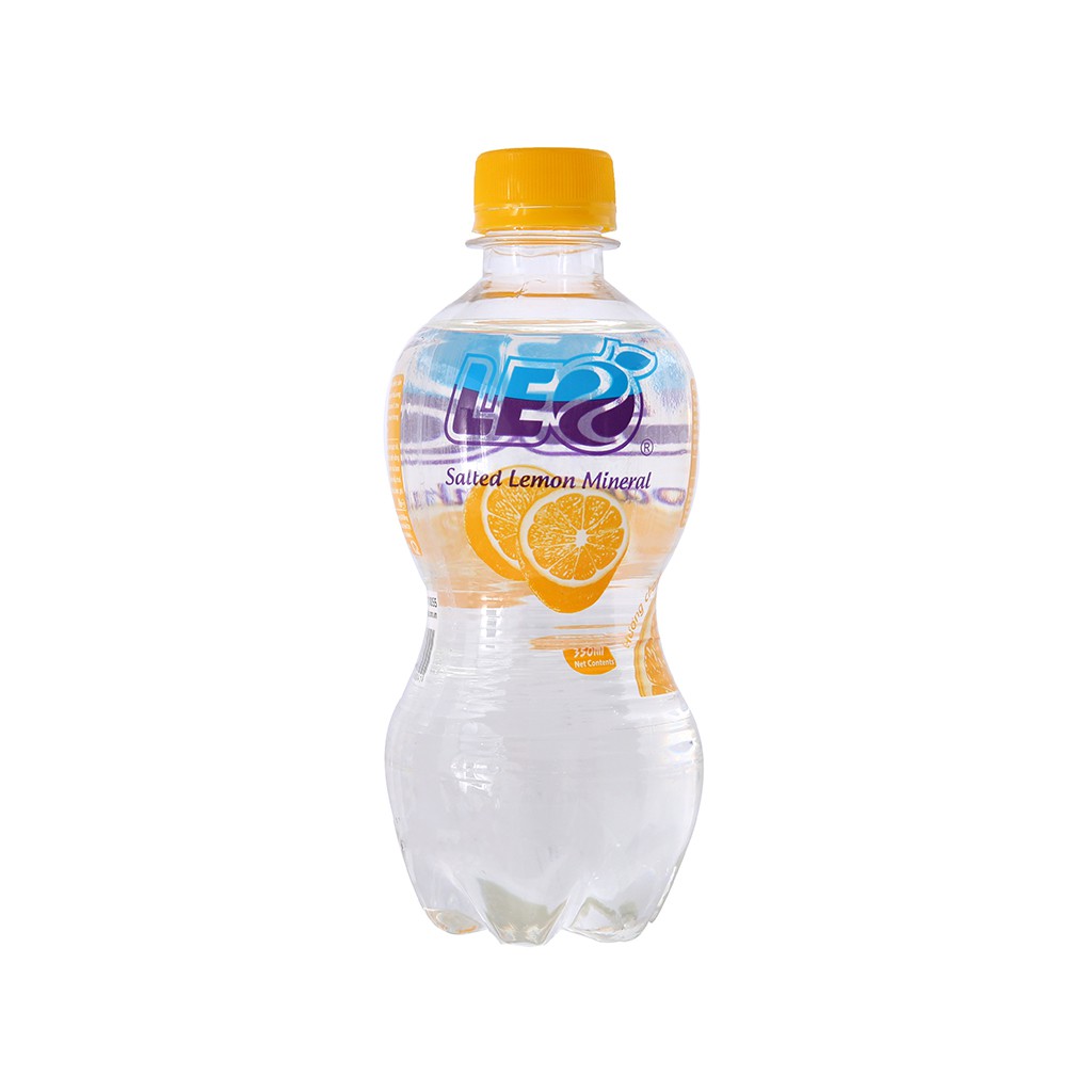 5 chai nước khoáng có ga Leo vị chanh muối 350ml