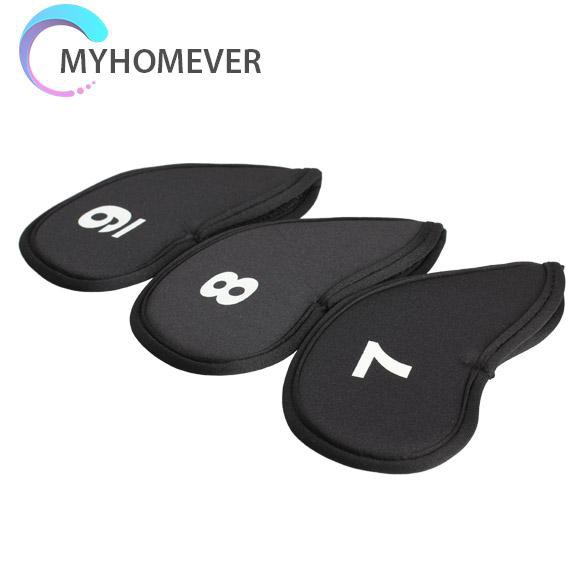 Bộ 10 Bọc Bảo Vệ Đầu Gậy Đánh Golf Bằng Cao Su Tổng Hợp