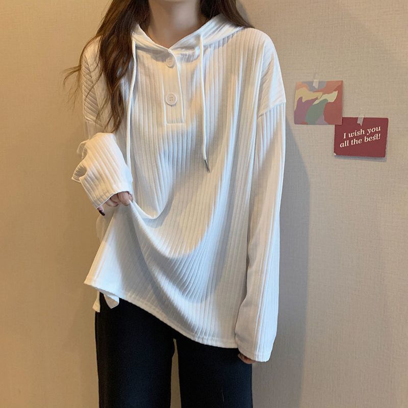 Áo Hoodie Nữ Tay Dài Dáng Rộng Mới